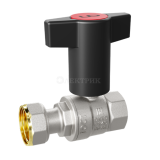 Шаровой кран латунный ВР-НГ, Dn-15, Pn-40 бар, Т-рукоятка, LD Pride LD 47.341.15 RB