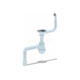 Сифон для мойки ГРОТ 3 1/2" х 40 с гибким круглым переливом А0142S АниПласт