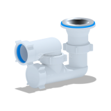 Сифон для душевого поддона АНИ 1 1/2' х 40 регулируемый