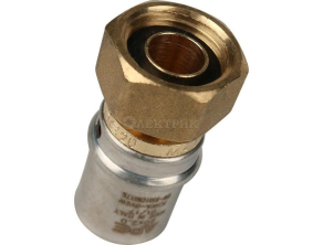 SFP-0016-001220 STOUT Переходник с накидной гайкой 1/2"х20 для металлопластиковых труб прессовой