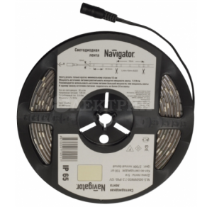 Лента светодиодная 71 414 NLS-5050WW30-7.2 IP20 12B R5 (уп.5м) Navigator 71414
