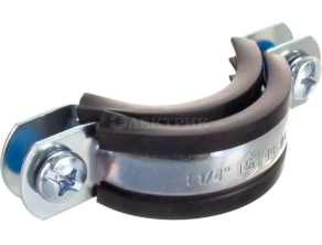 SAC-0020-100114 STOUT Хомут для труб, комплект: хомут+шпилька шуруп +дюбель пластиковый 1 1/4"(40-45)