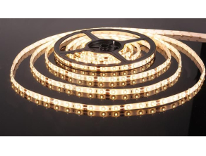 Светодиодная лента 3528/60 LED 4.8W IP65 [белая подложка] теплый белый свет
