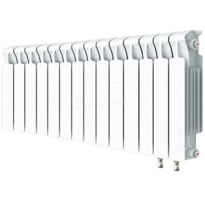 RIFAR MONOLIT VENTIL 500 MVR 14 секций радиатор биметаллический нижнее правое подключение (белый RAL 9016)
