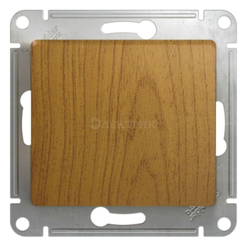 Механизм кнопки нажимного 1-кл. СП Glossa 10А IP20 (сх. 1) 10AX дуб SchE GSL000515