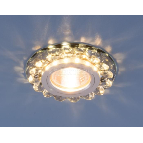 Точечный светодиодный светильник с хрусталем 6036 MR16 Gr дымчатый