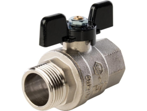 SVB-0004-200025 STOUT Кран шаровой полнопроходной, ВР/НР, ручка бабочка 1