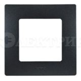 672581  Рамка - 1 пост - Etika - антрацит