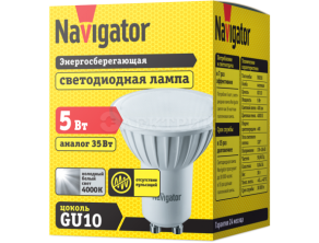 Лампа светодиодная 94 130 NLL-PAR16-5-230-4K-GU10 Navigator 94130