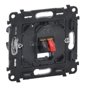 753072  Valena IN'MATIC. Аудиорозетка с пружинными зажимами.Одиночная.