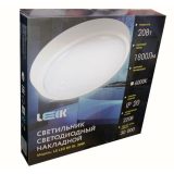Светильник светодиодный (круг) LE LED BK SL 20W 6000K 1800Лм 310*52 LEEK