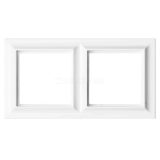 Jung Рамка 2-поста; Eco Profi Standart; термопласт; белый