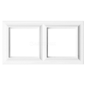 Jung Рамка 2-поста; Eco Profi Standart; термопласт; белый