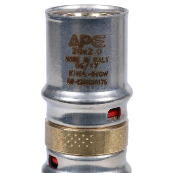 SFP-0003-002020 STOUT Муфта соединительная равнопроходная 20х20 для металлопластиковых труб прессовой