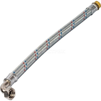 SHF-0166-252525 STOUT Гибкая подводка для воды НР 1 х ВР 1 угловая , длина 600 мм