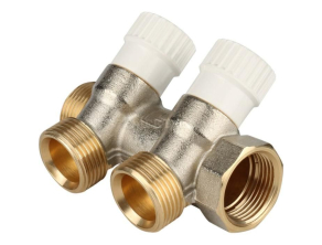 SMB 6851 343402 STOUT Коллектор распределительный 3/4", 2 отвода 3/4"ЕК