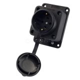 Розетка наруж. уст. 16А 2P+PE 220-240В каучук. IP44 Lezard 106-0400-0103/103