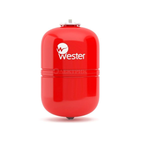Мембранный бак Wester  12л для отопления (красный)