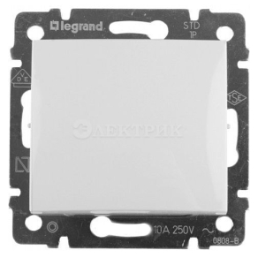 Механизм переключателя проходного на 2 направления 1-кл. СП Valena 10А IP31 250В бел. Leg 774406