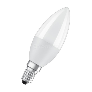 Лампа светодиодная LED Value LVCLB75 10SW/840 10Вт свеча матовая E14 230В 10х1 RU OSRAM 4058075579187