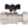 SVB-0009-000025 STOUT Кран шаровой с накидной гайкой, ВР/накидная гайка, ручка бабочка 1x1