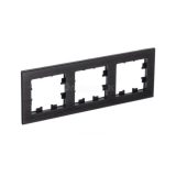 Рамка 3-м ATLASDESIGN NATURE металл оникс SchE ATN312303