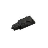 Колодка MultiSet 2х розетка 2К+З 16А/250В IP44 каучуковая черн. SE MST4102BK