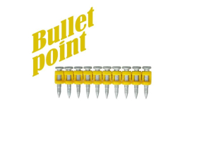 Усиленные дюбель-гвозди по бетону, металлу тип CN MG Bullet-Point 22 упаковка 1000 шт.