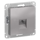 Механизм розетки телефонной 1-м СП AtlasDesign RJ11 алюм. SchE ATN000381