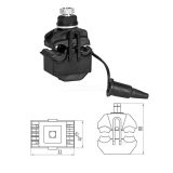 Герметичный прокалывающий зажим PC25P (16-95/4-35)