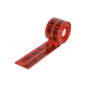 Лента сигнальная ЛСЭ-150мм "Осторожно кабель" красн. (рул.100м) Протэкт ЛСЭ-150/100 кр/ч