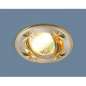 Точечный светильник 104A SS/GD сатинированное серебро / золото