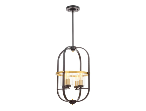 Подвесная люстра Lumina Deco Monterey LDP 1141-4 BK+MD