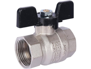 SVB-0012-000025 STOUT Кран шаровой стандартнопроходной, ВР/ВР, ручка бабочка 1"