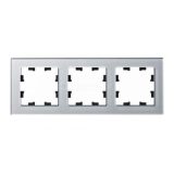Рамка 3-м ATLASDESIGN NATURE стекло алюм. SchE ATN320303