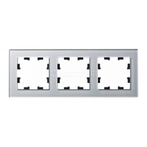 Рамка 3-м ATLASDESIGN NATURE стекло алюм. SchE ATN320303