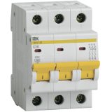 Выключатель автоматический модульный 3п C 20А 4.5кА ВА47-29 IEK MVA20-3-020-C