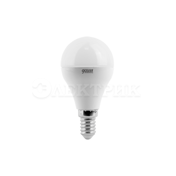 Лампа светодиодная LED Elementary Globe 6Вт E14 4100К Gauss LD53126
