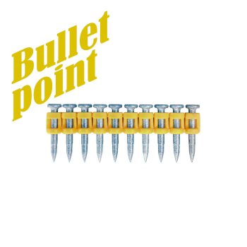 Усиленные дюбель-гвозди по бетону, металлу тип CN MG Bullet-Point 25 упаковка 1000 шт.