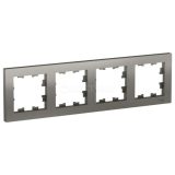 Рамка 4-м ATLAS DESIGN универс. сталь SchE ATN000904