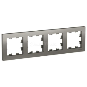 Рамка 4-м ATLAS DESIGN универс. сталь SchE ATN000904