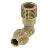 Уголок соединительный с ниппелем 16 х 1/2", латунь	TECE