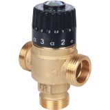 SVM-0125-186520 STOUT Термостатический смесительный клапан для систем отопления и ГВС 3/4"  НР   30-65°С KV 1,8
