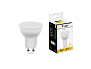 Лампа светодиодная LED 9вт 230в GU5.3 теплый (LB-560)