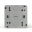Кнопка звонка ОП Nix 10А IP54 250В сер. TOKOV ELECTRIC TKE-NX-DB-C06-IP54