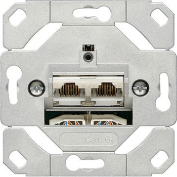 Мех-зм 2-ной комп.роз. Cat.6A RJ45 GIRA