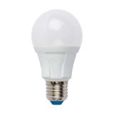 Лампа светодиодная LED-A60 8W/WW/E27/FR PLP01WH Яркая 8Вт грушевидная матовая 3000К тепл. бел. E27 (упак. картон) Uniel UL-00001522
