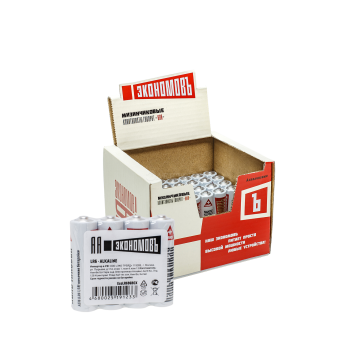 Элемент питания алкалиновые пальчиковые LR06 (уп.96шт) в боксе ЭКОНОМОВЪ EcoLR696BOX