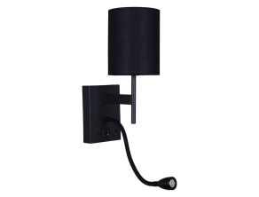 Бра Reluce 86210-9.2-001KT LED3W+E14 BK