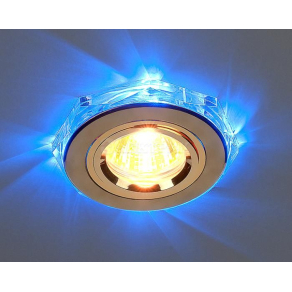 Точечный светильник светодиодный 2020/2 GD/LED/BL (золото / синий)
